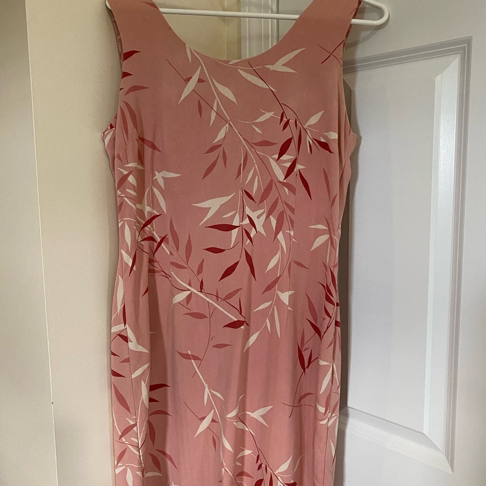 Izod Pink Sleeveless Scoop Neck Midi Sundress